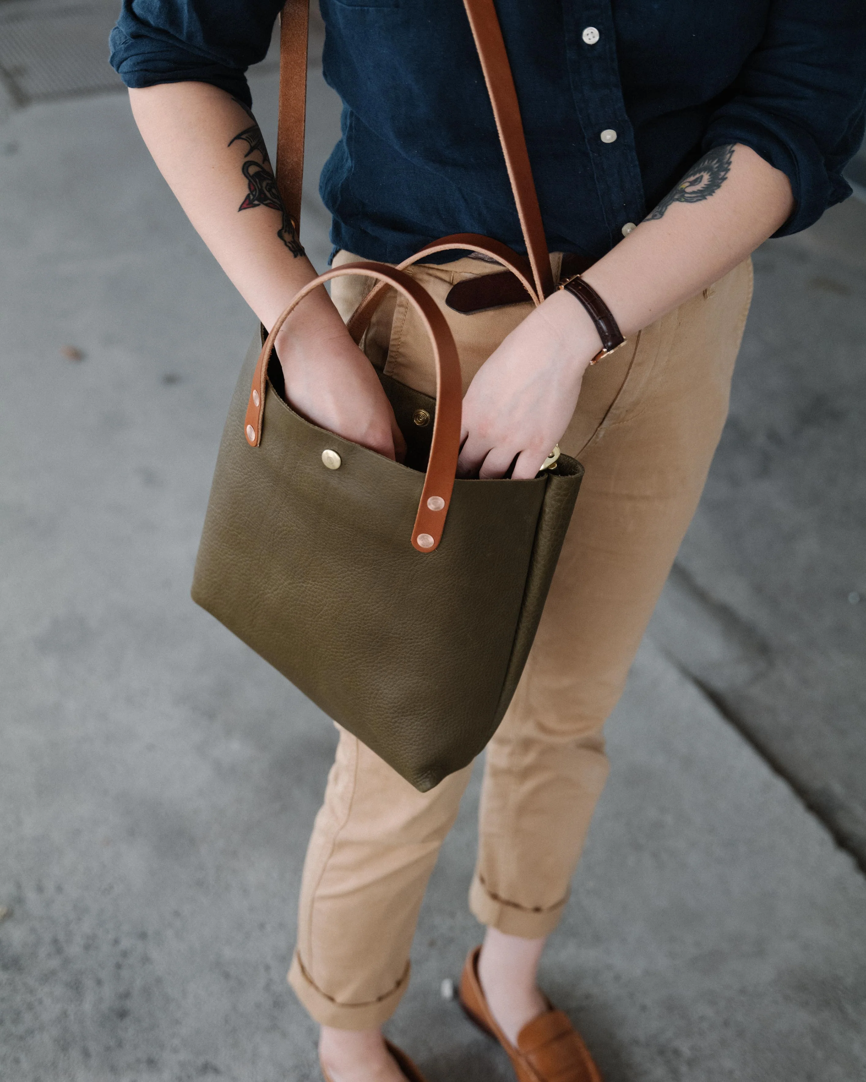 Olive Cypress Mini Tote - Image 10