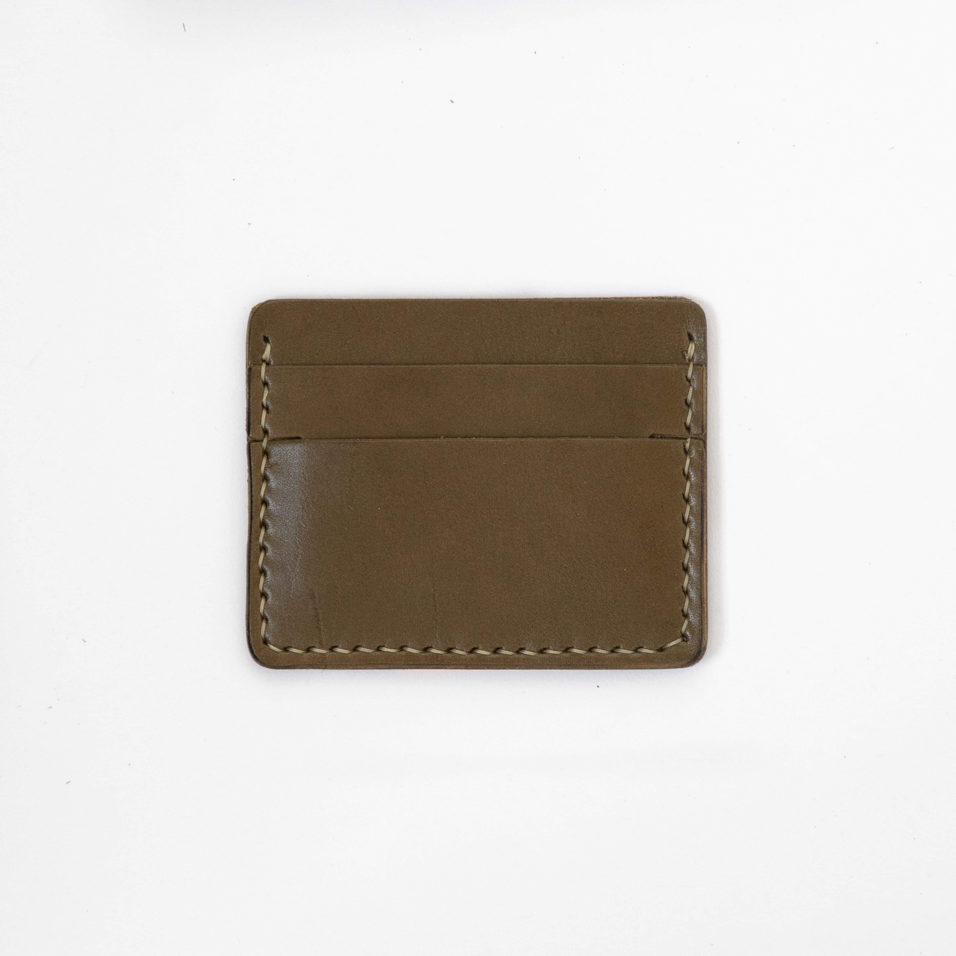 Olive Green Slim Card Wallet - Image 2