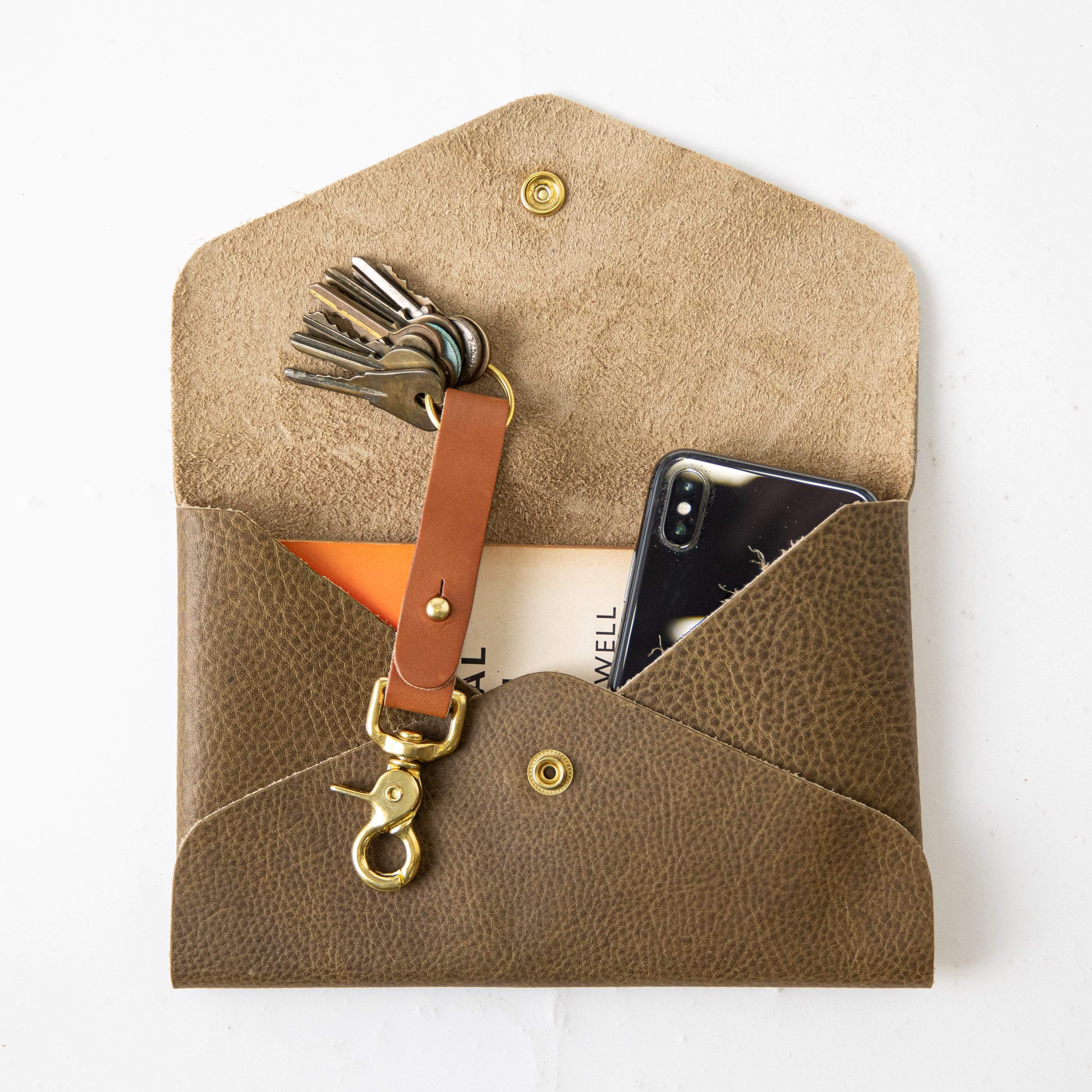 Olive Kodiak Envelope Clutch - Image 3