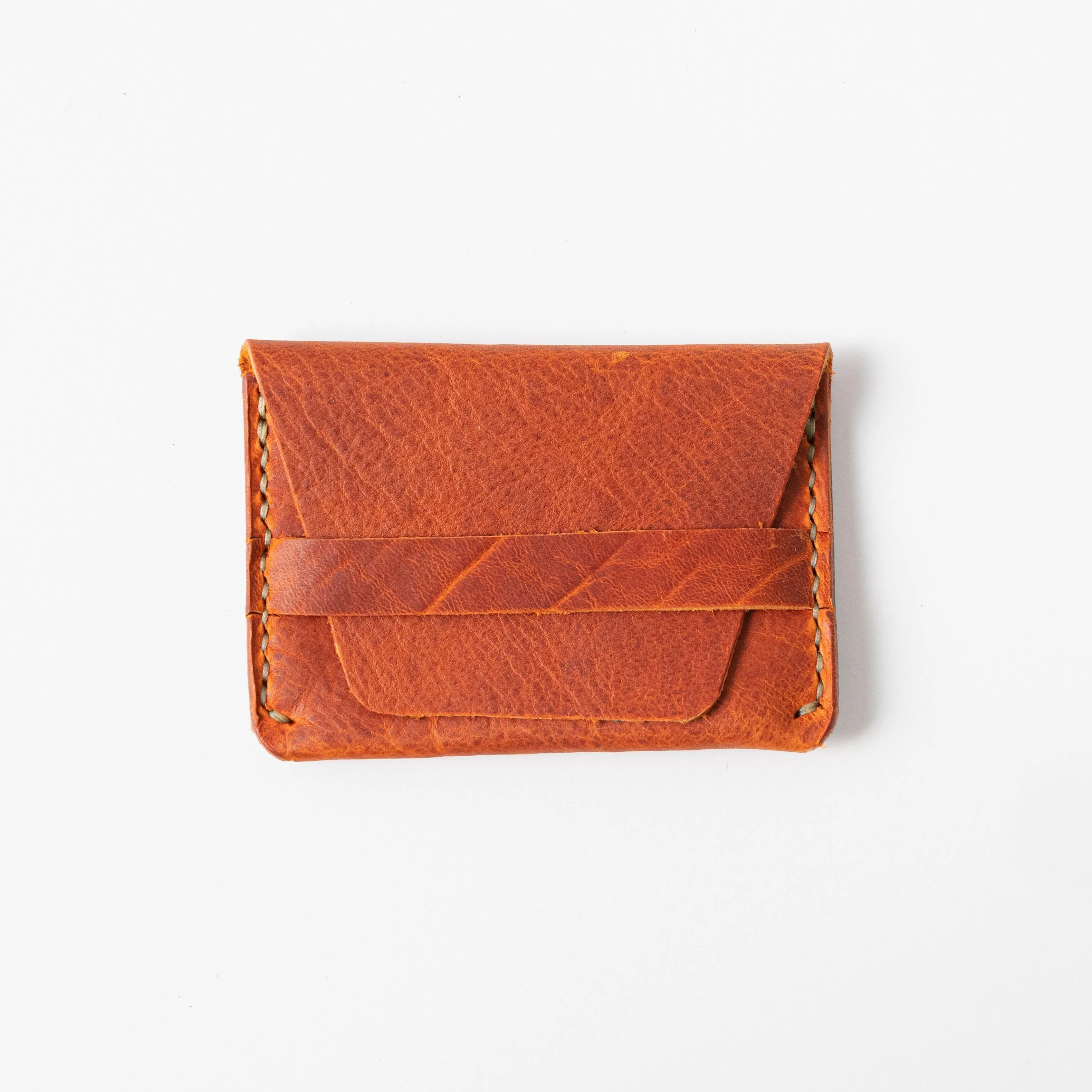 Orange Bison Flap Wallet - Image 2