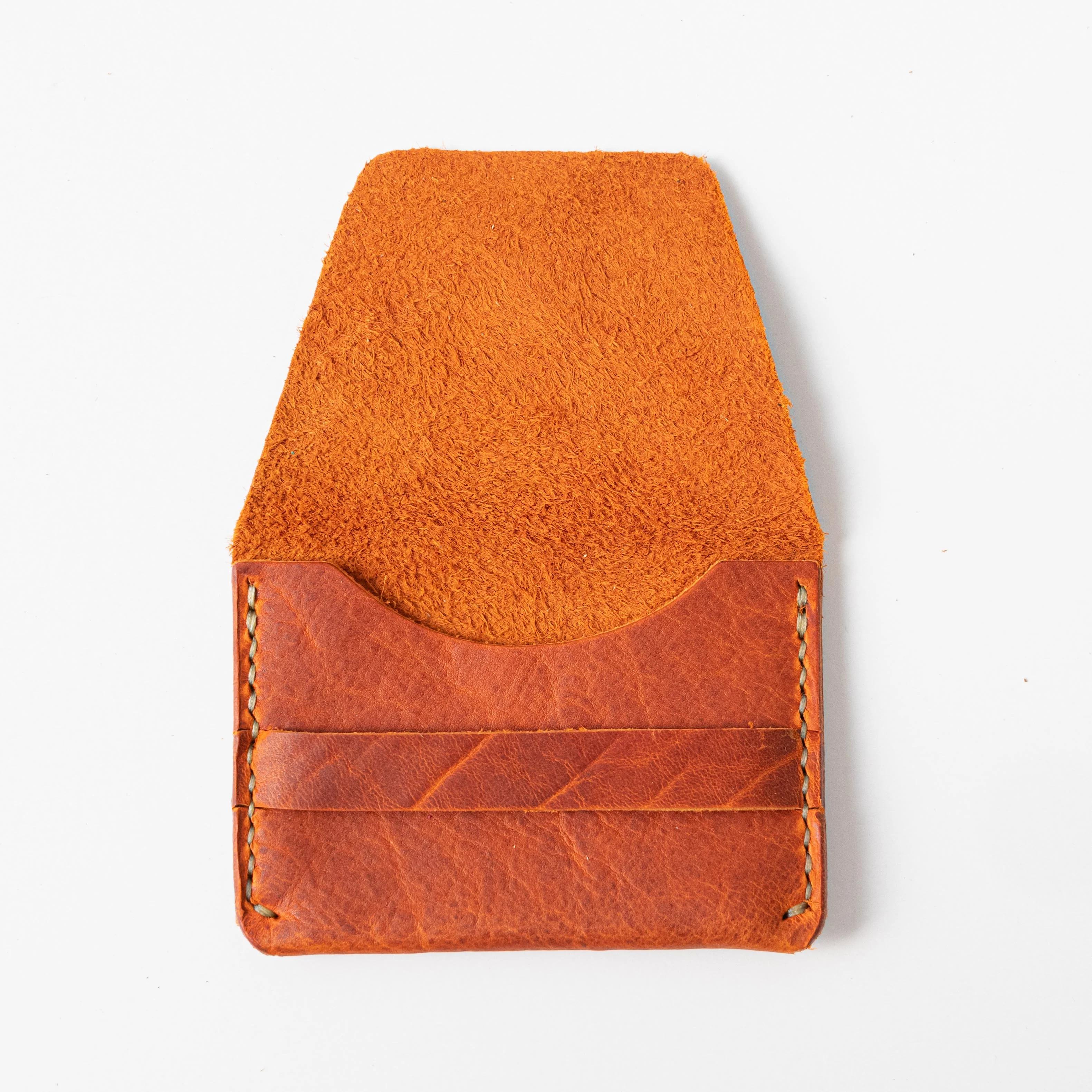 Orange Bison Flap Wallet - Image 3