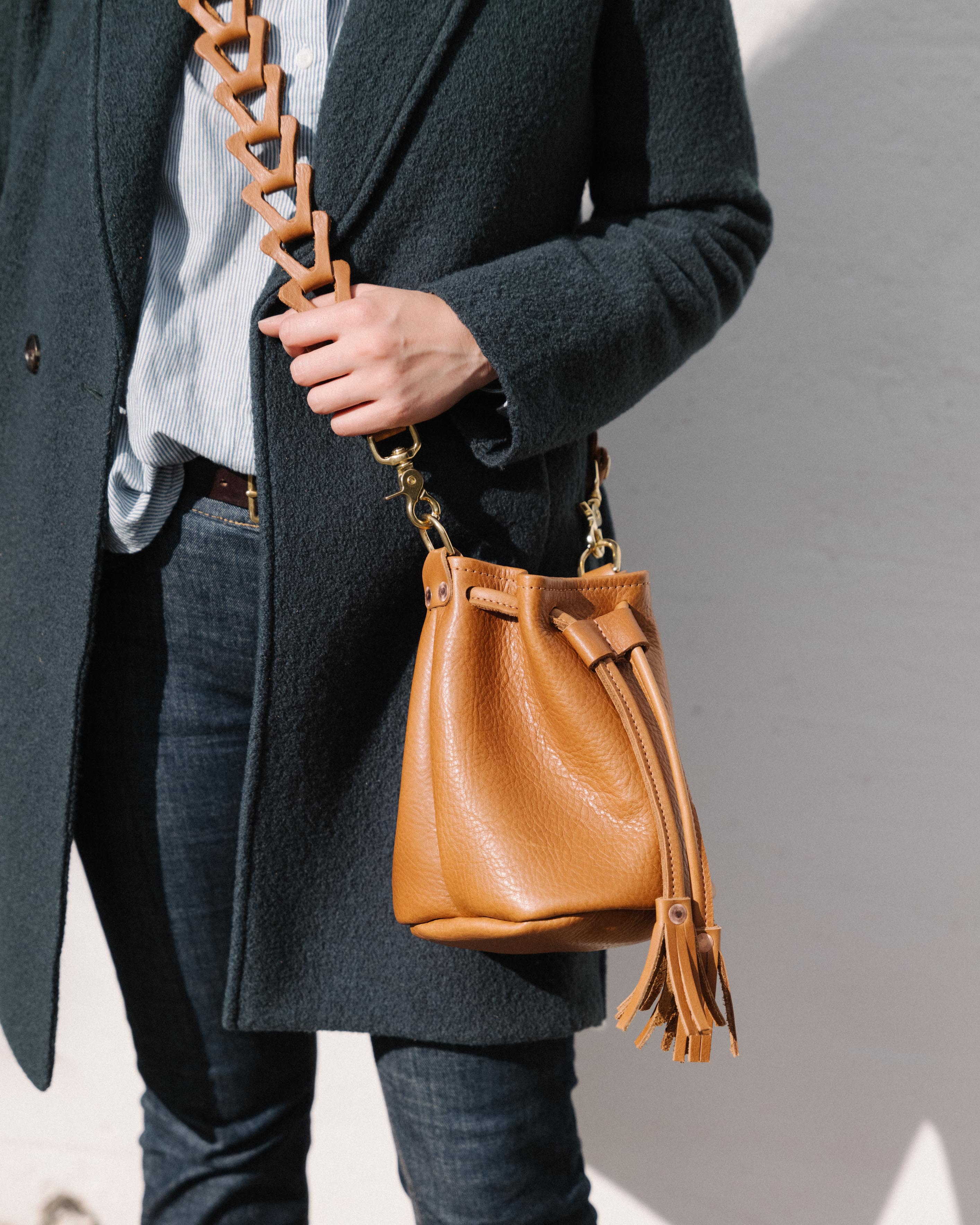 Orange Cypress Mini Bucket Bag - Image 11