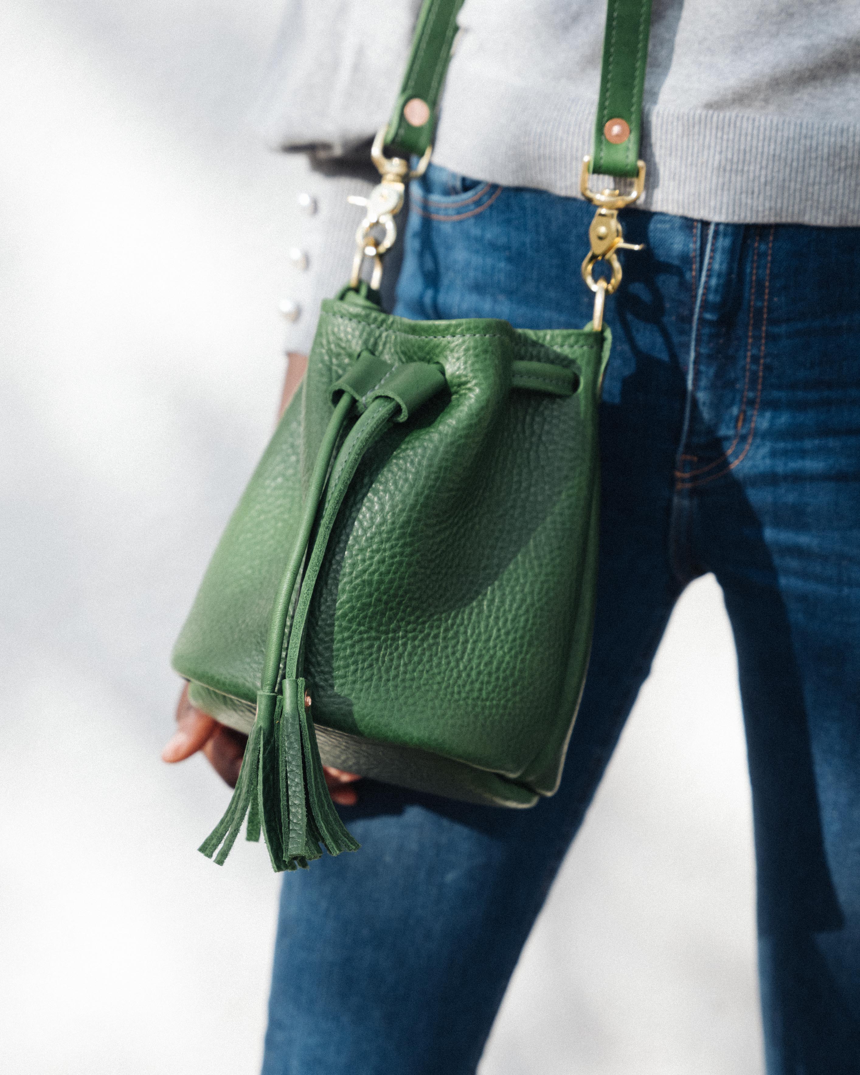 Orange Cypress Mini Bucket Bag - Image 13