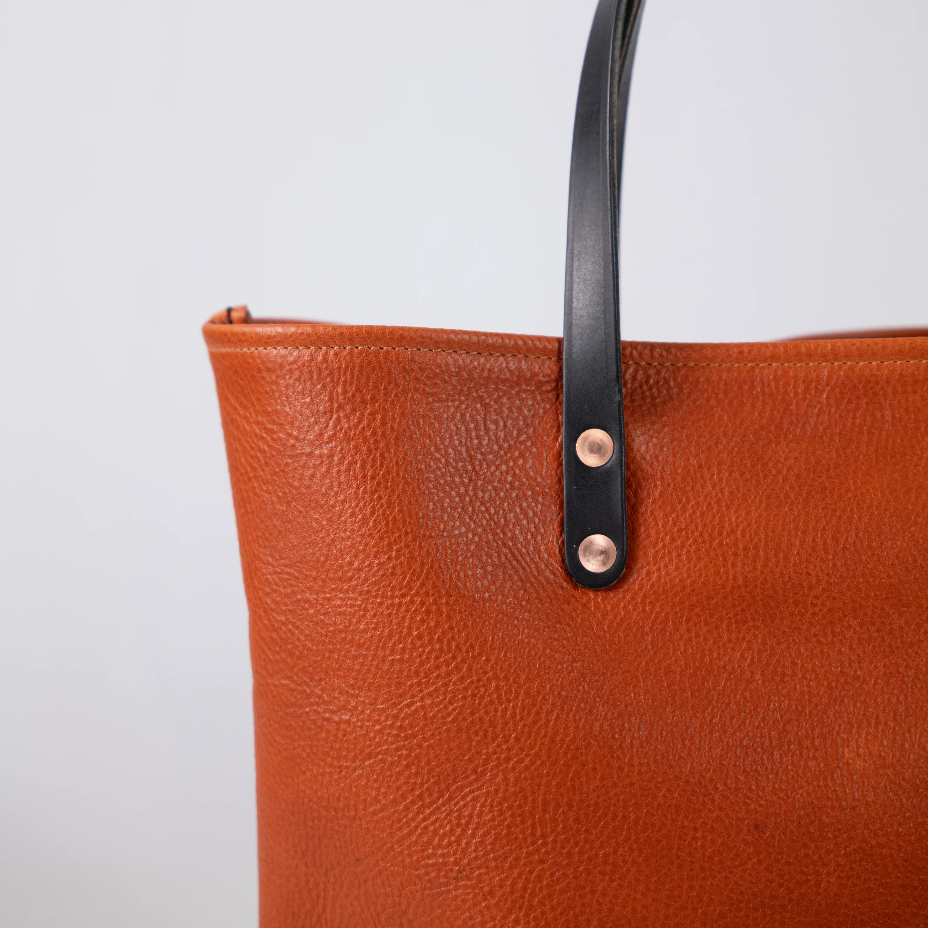 Pumpkin & Black Bulldog Panel Tote - Image 3