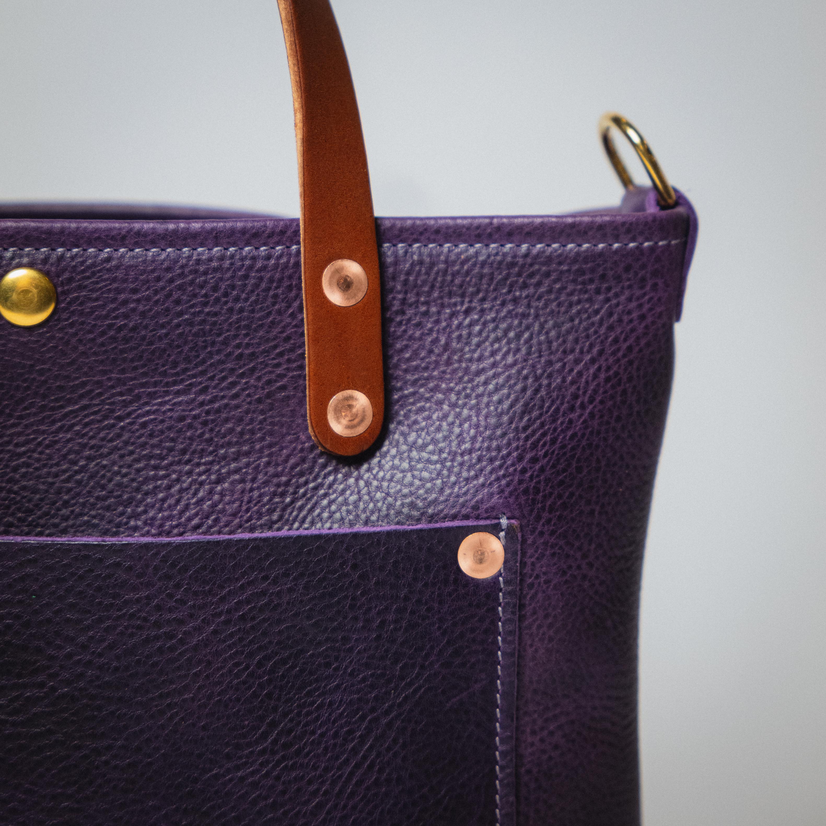 Purple Bulldog Mini Travel Tote - Image 4