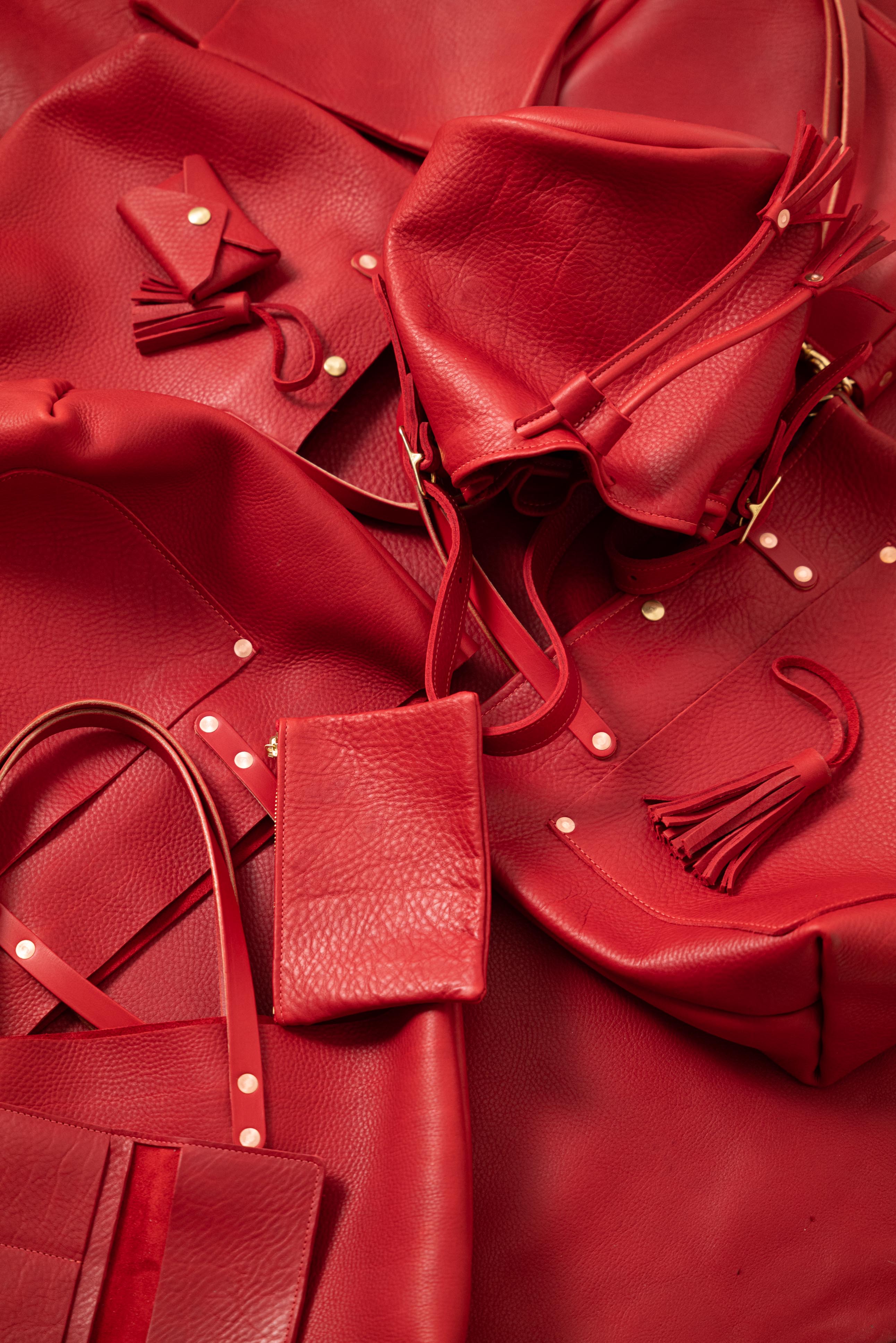 Red Cypress Bucket Bag - Image 9