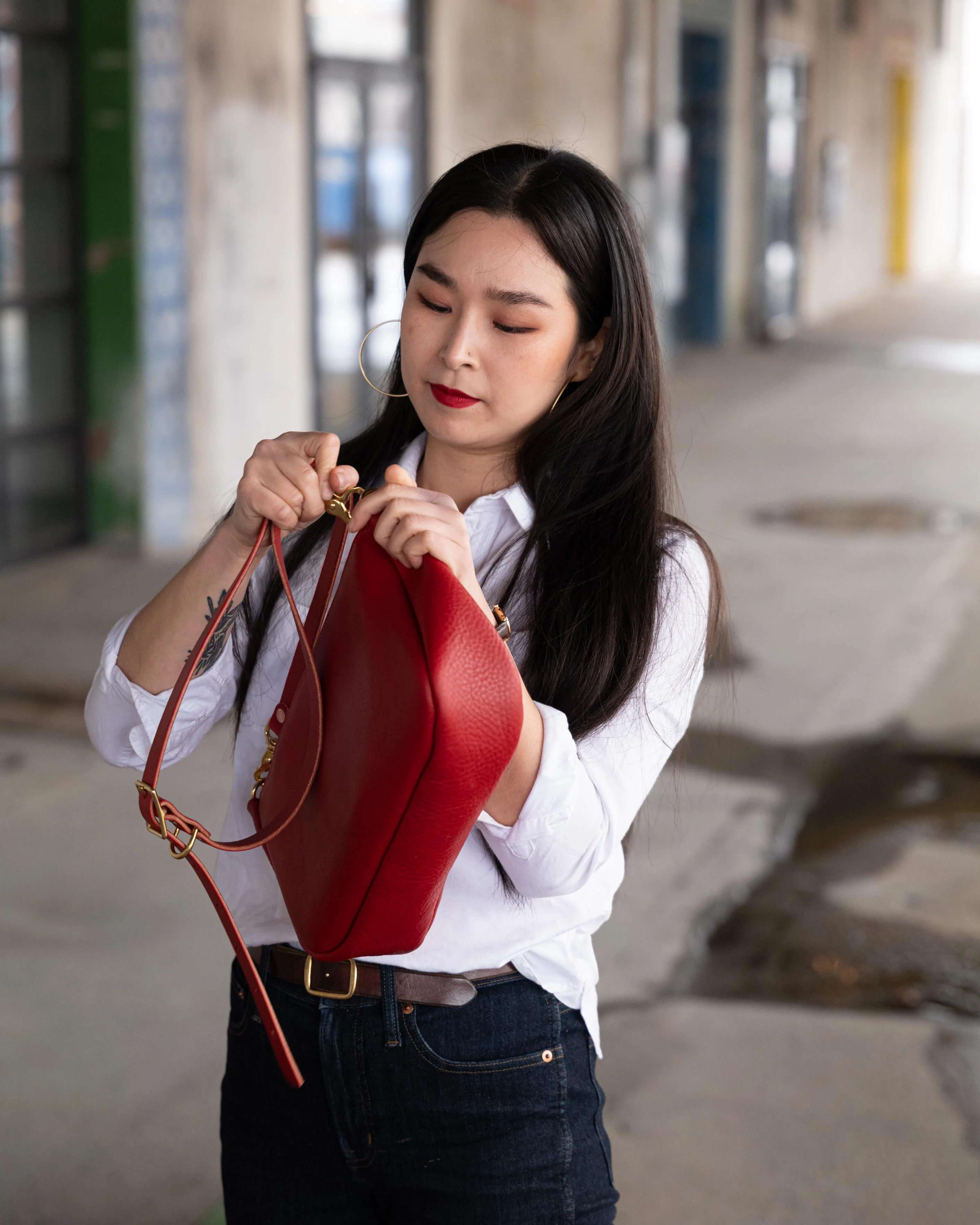 Red Cypress Crossbody Bag - Image 7
