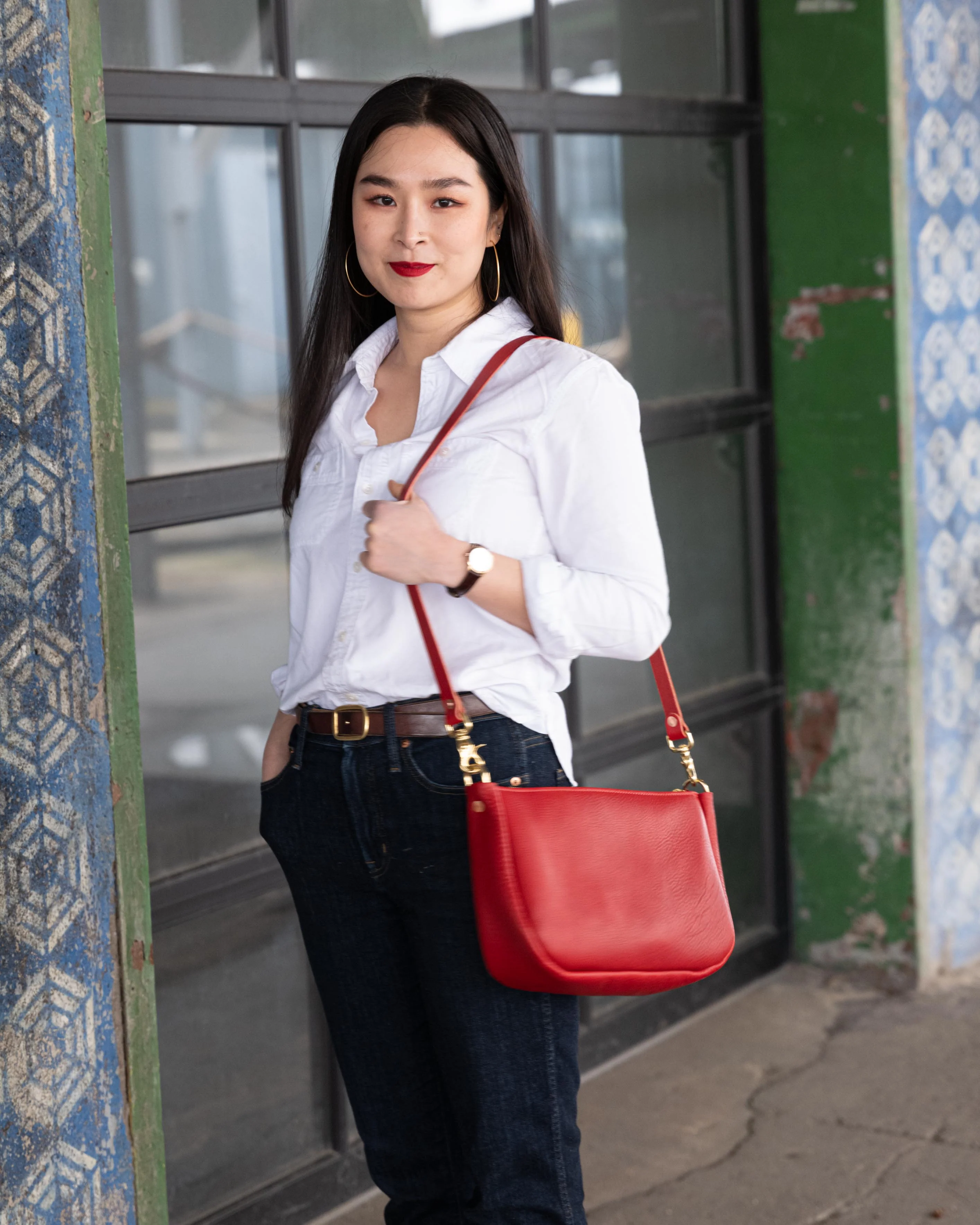Red Cypress Crossbody Bag - Image 8