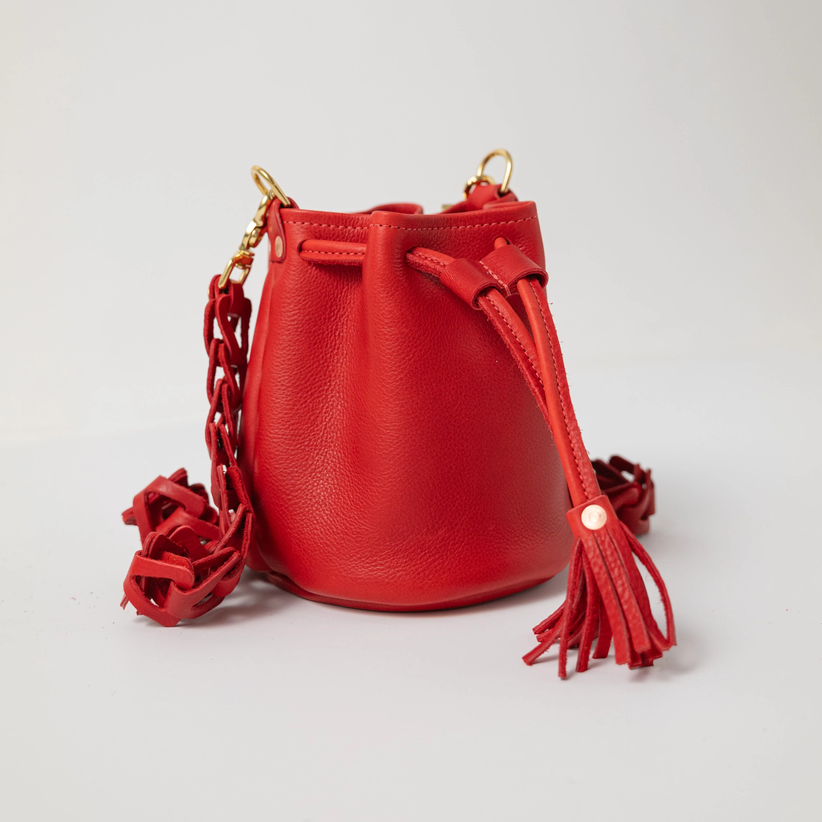 Red Cypress Mini Bucket Bag - Image 3