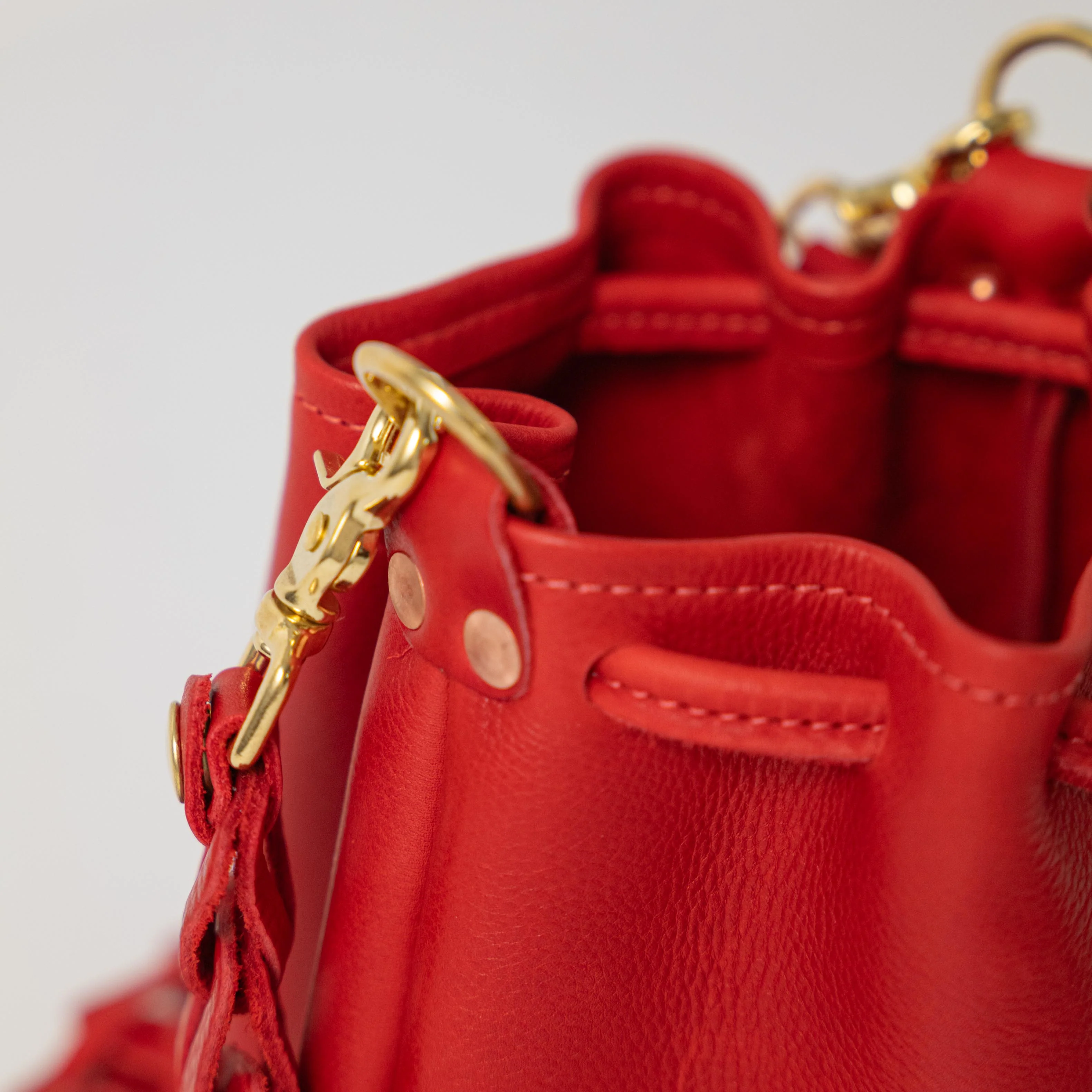 Red Cypress Mini Bucket Bag - Image 4