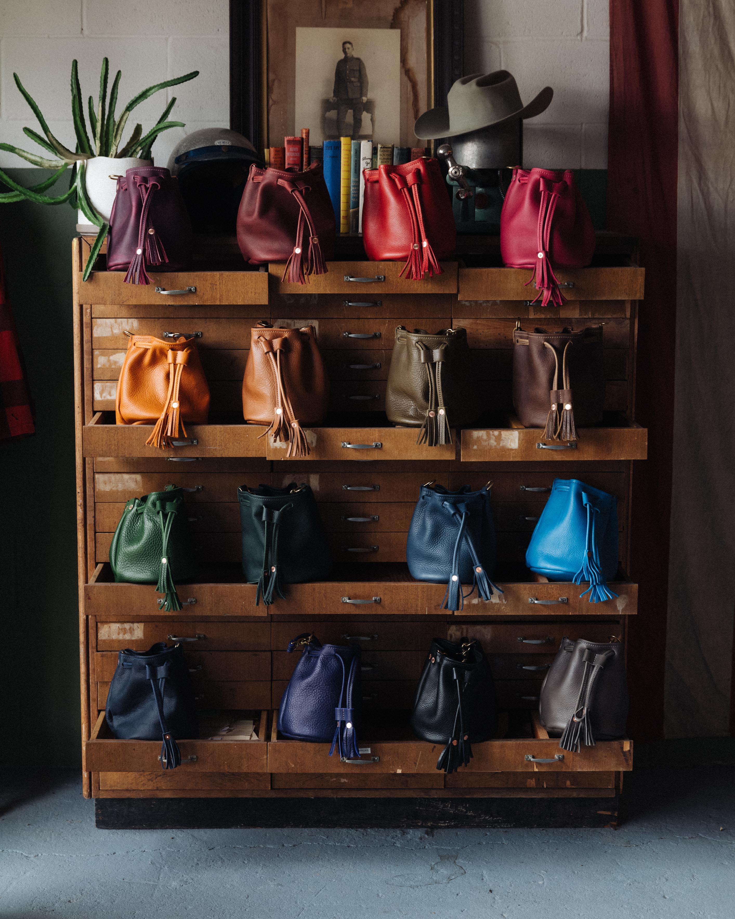 Red Cypress Mini Bucket Bag - Image 8