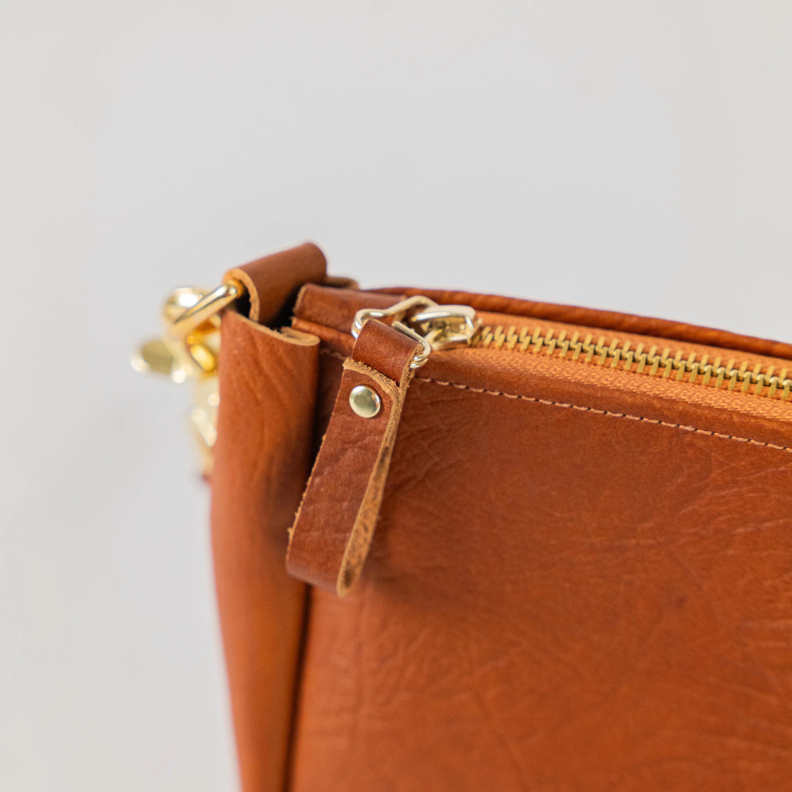 Tan Bison Crossbody Bag - Image 4