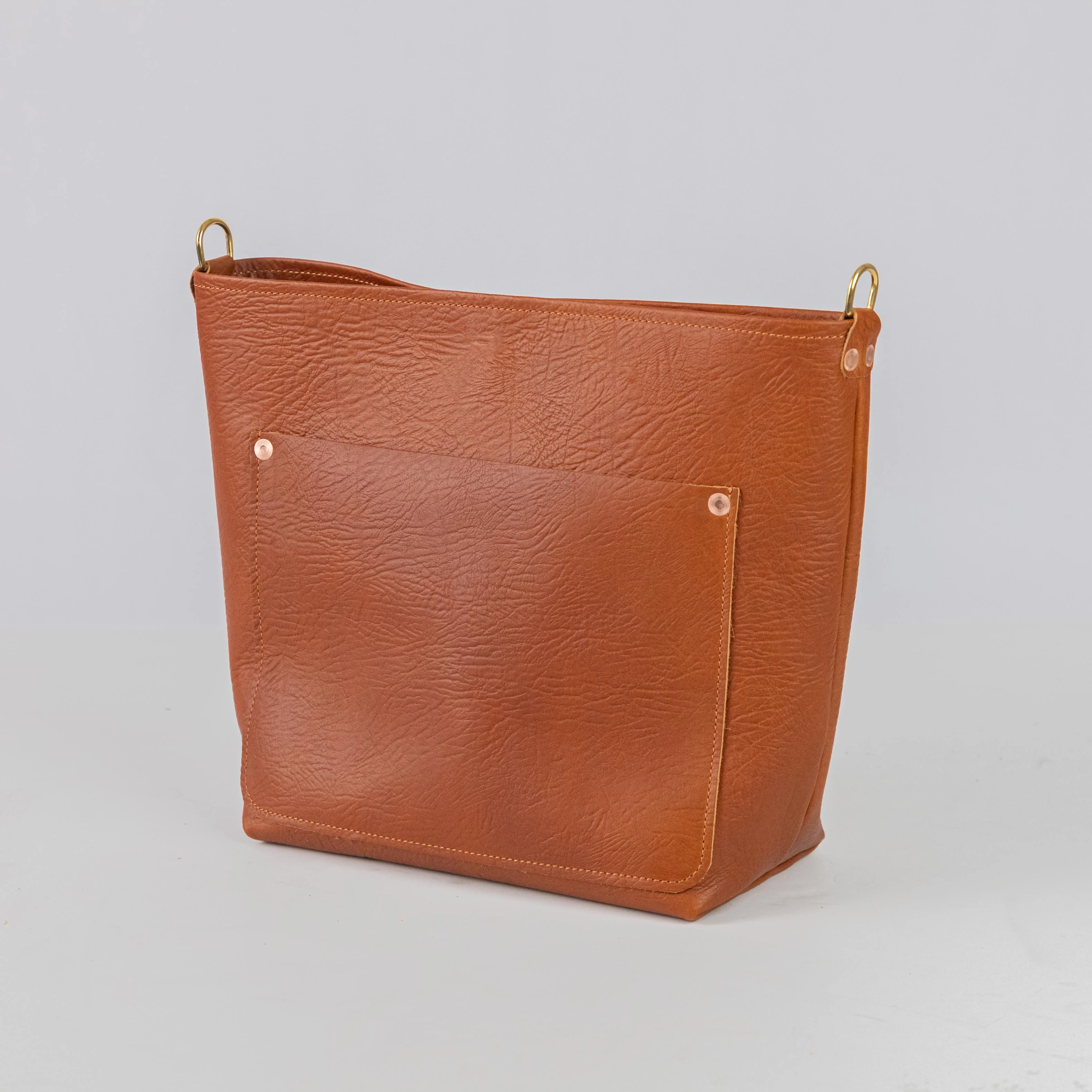 Tan Bison Crossbody Travel Tote - Image 2