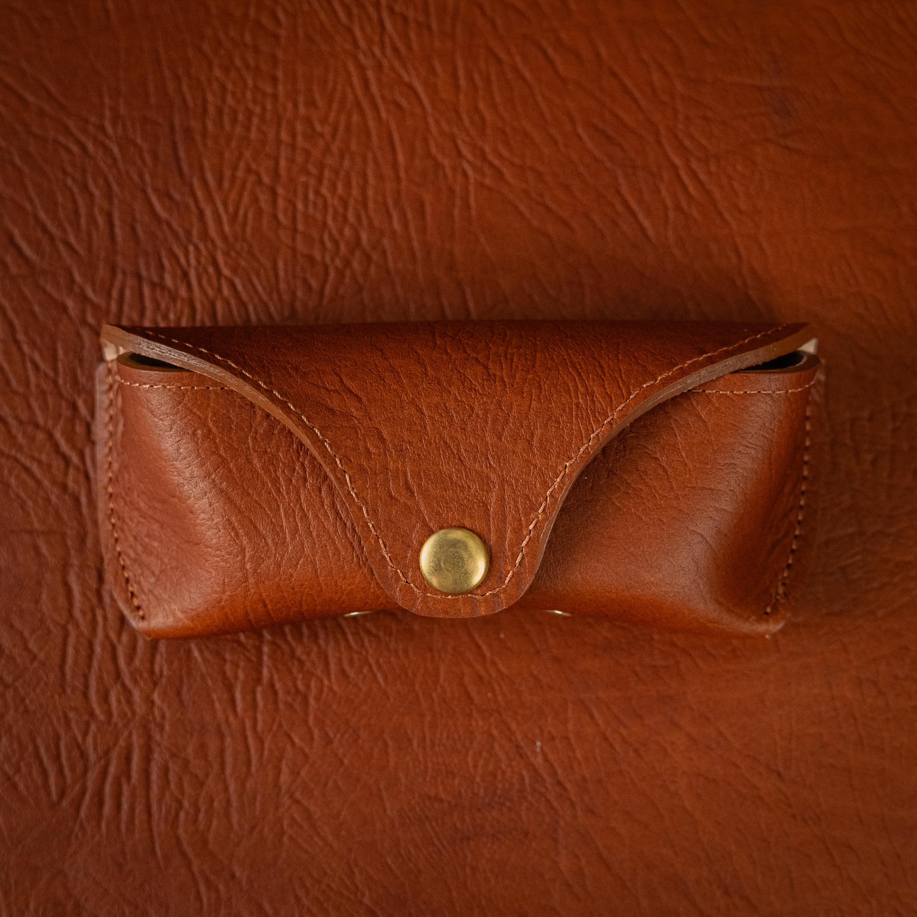Tan Bison Luxe Sunglasses Case - Image 2