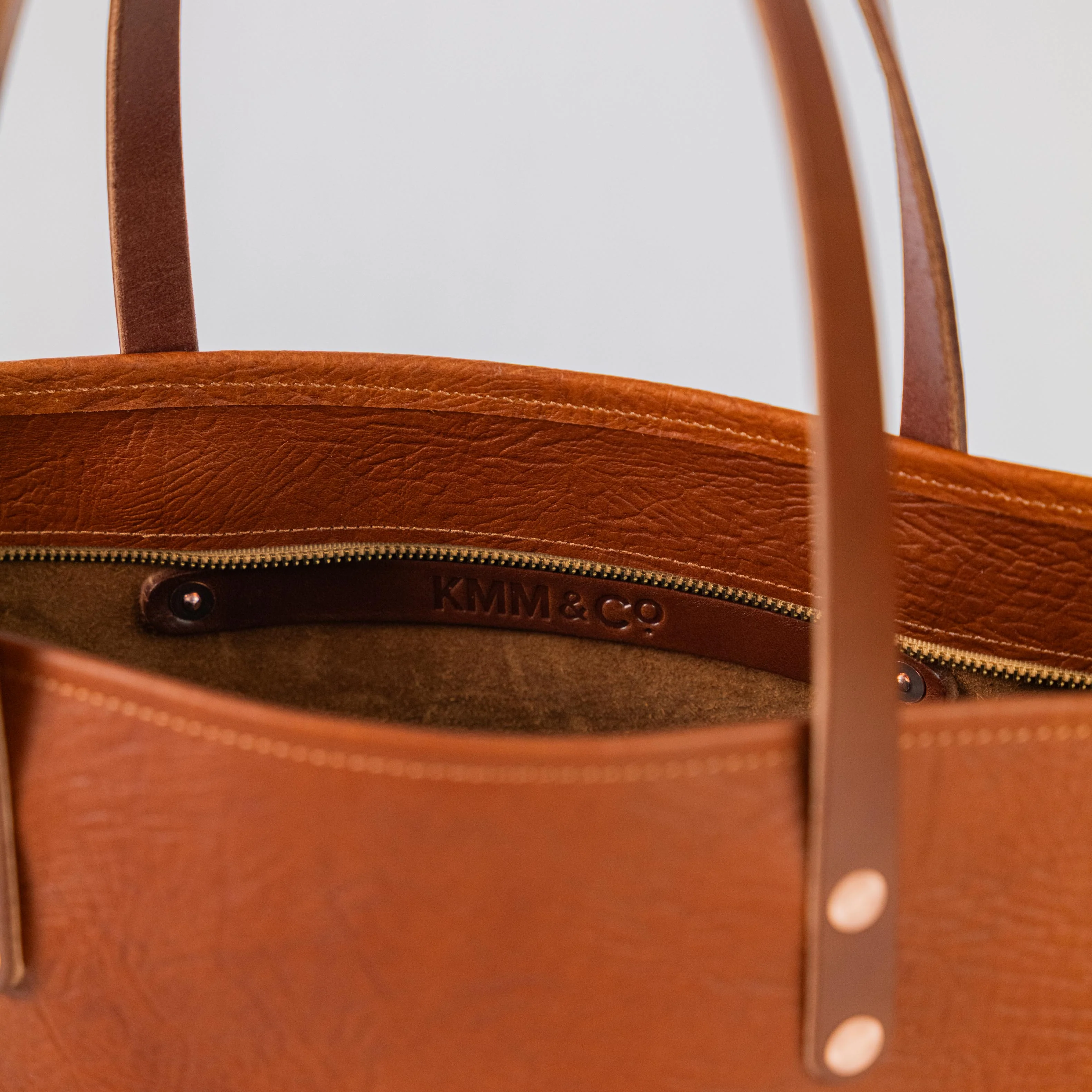 Tan Bison Market Tote - Image 5
