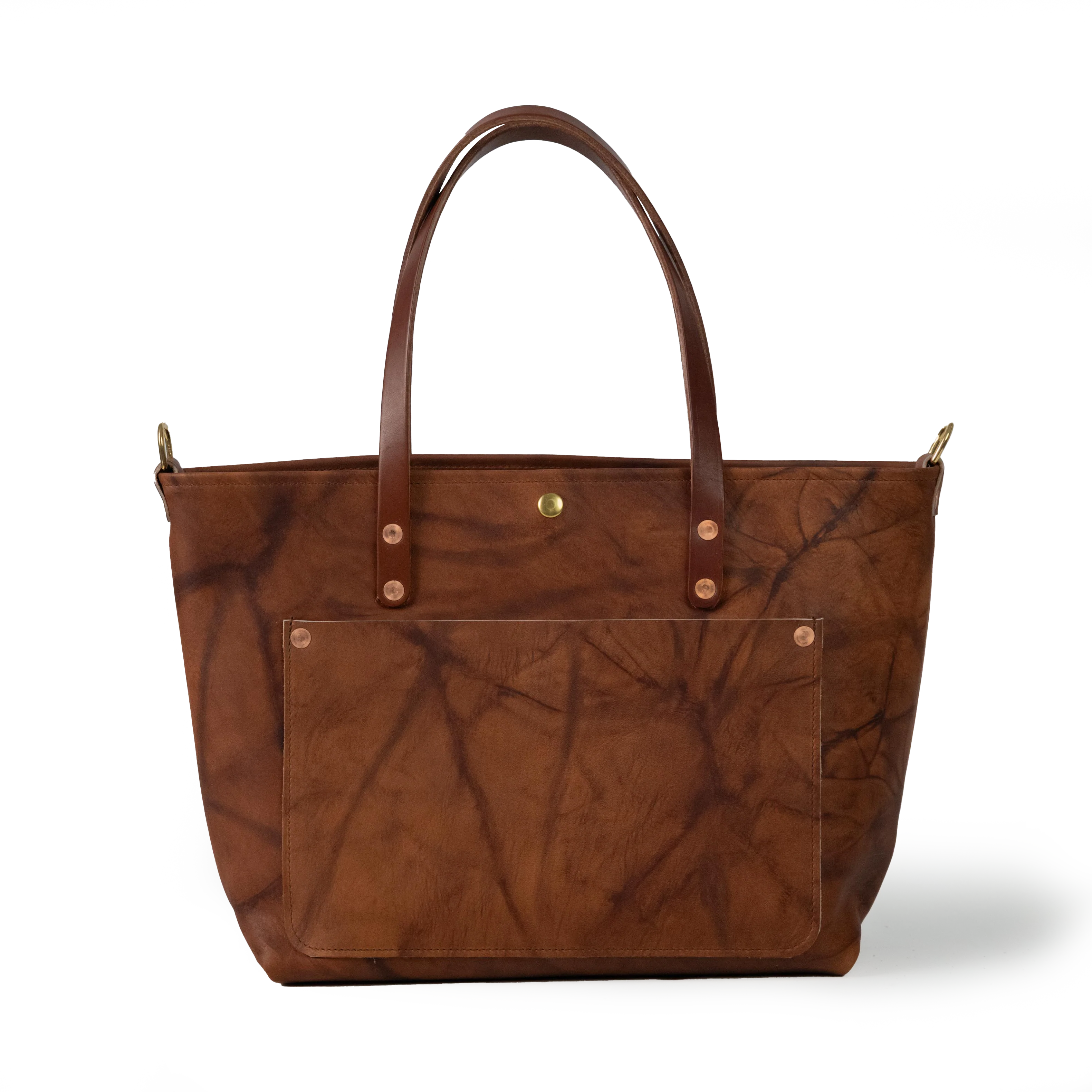 Tan Crunch East West Travel Tote