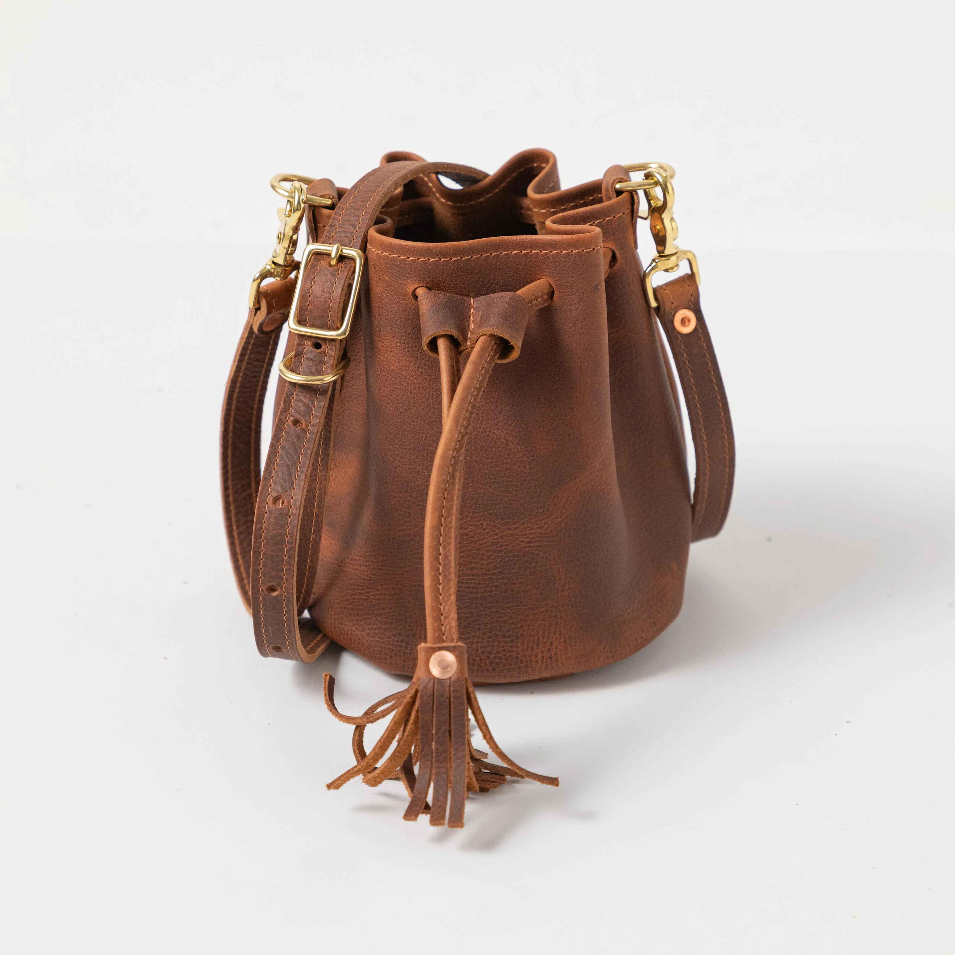 Tan Kodiak Mini Bucket Bag - Image 5