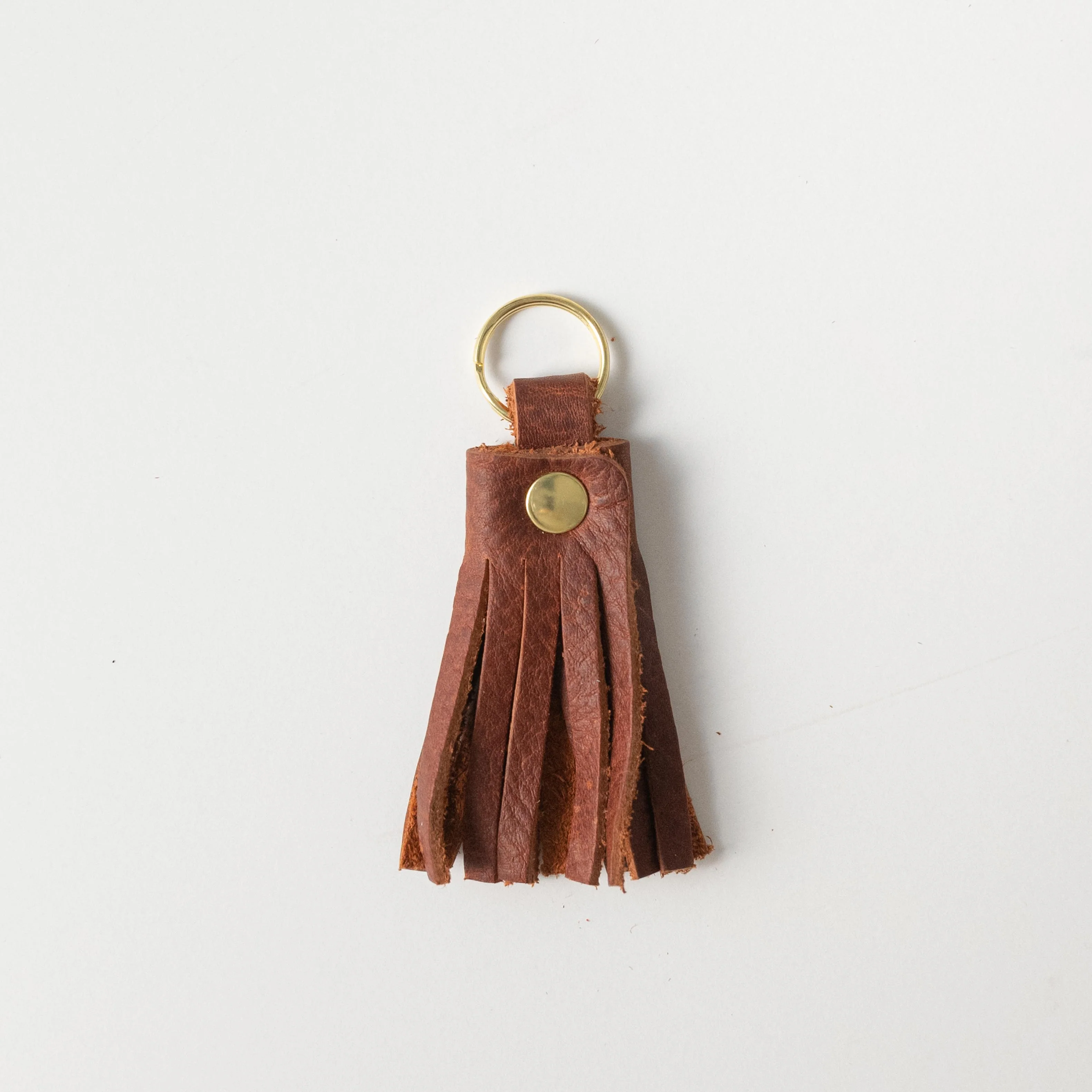 Tan Kodiak Tassel Keychain