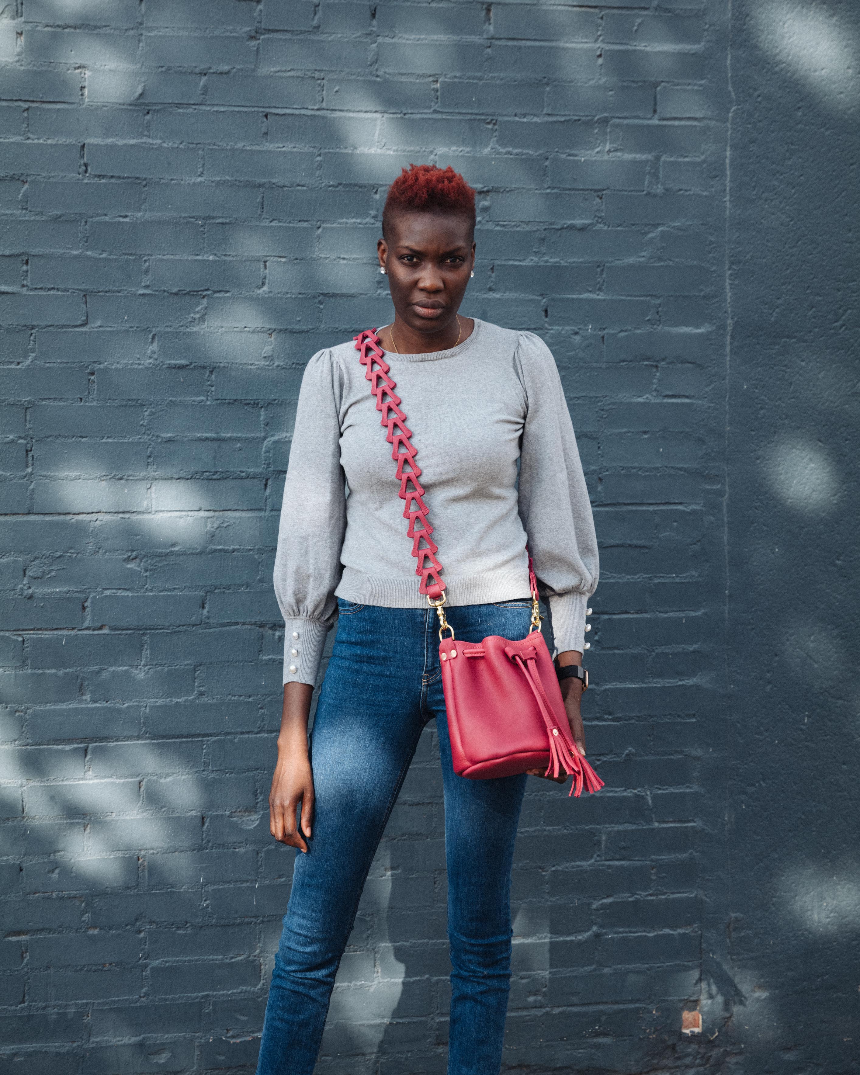 Violet Cypress Mini Bucket Bag - Image 11