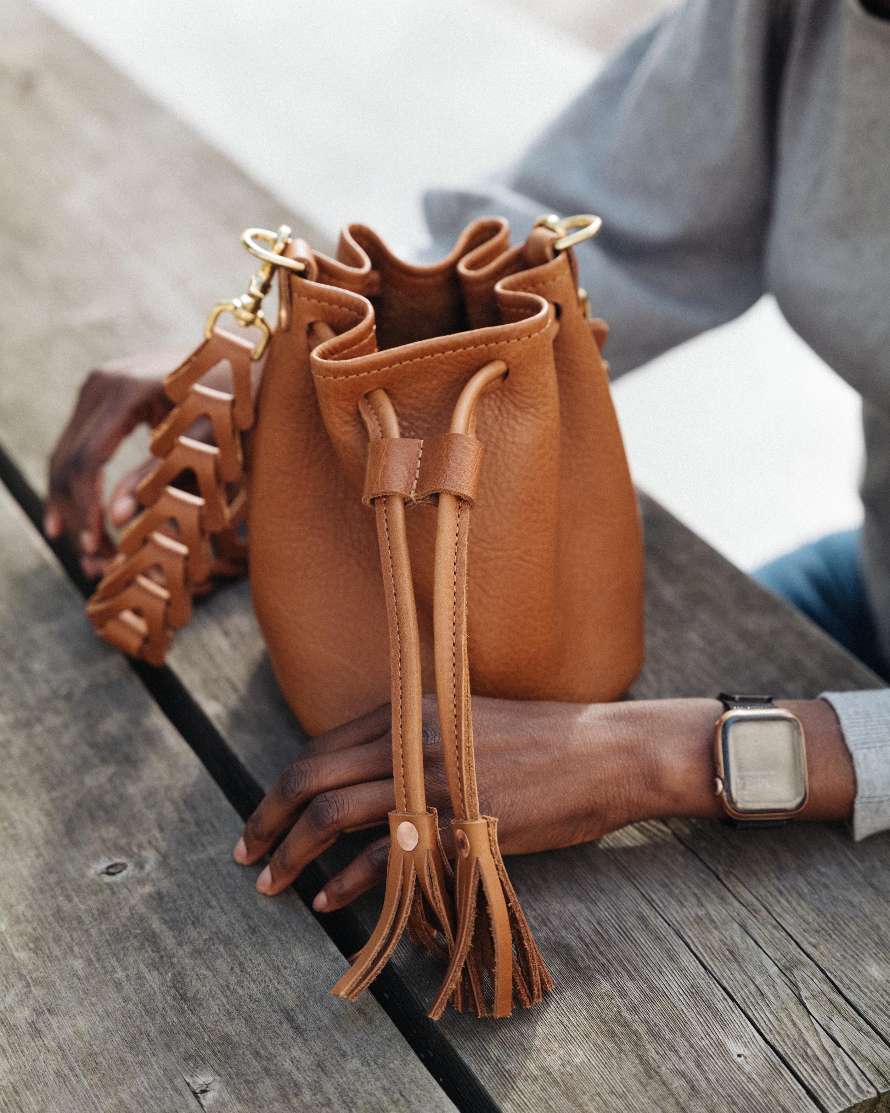 Violet Cypress Mini Bucket Bag - Image 13